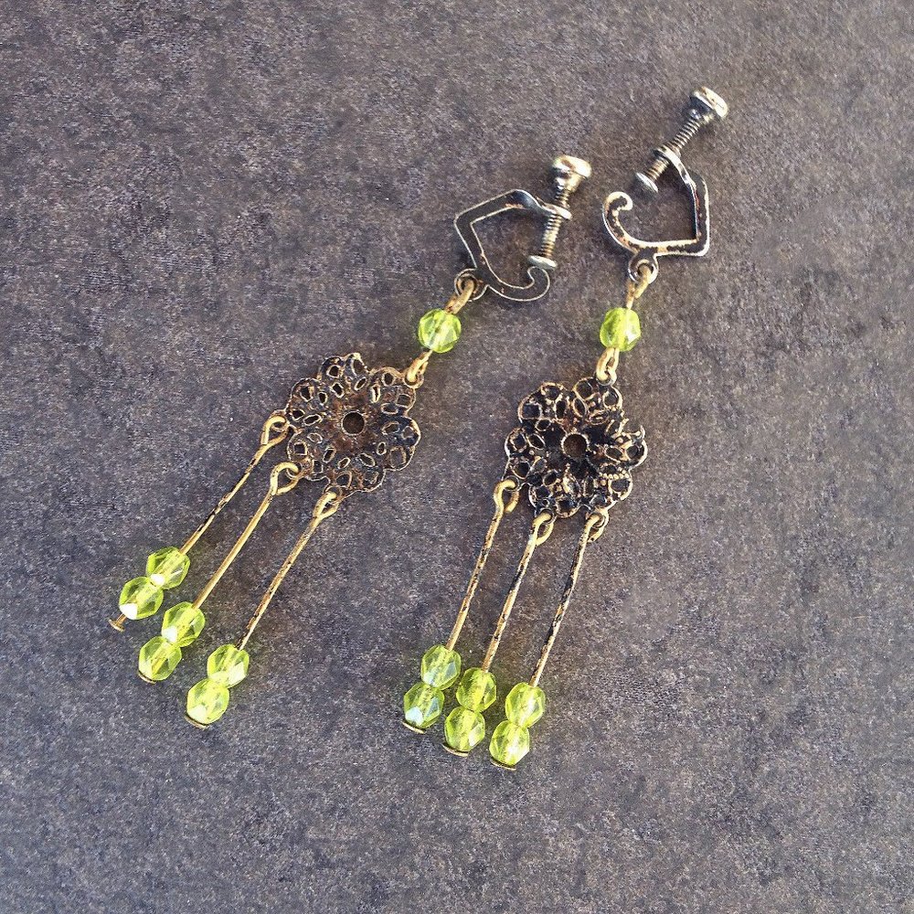 Vintage Victorian Revival Boho Earrings